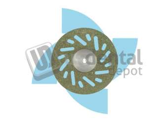 ATTRITOR - Mounted Diamond Disc Perforated Double Side 0.20mm thickness x 22mm Diameter Em22D20