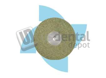 ATTRITOR - Mounted Diamond Disc Full Face Double Side 0.40 thickness x 22mm Diameter Am22D40