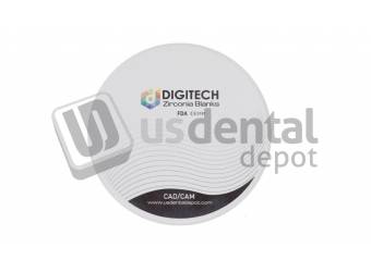 DIGITECH - ML 4D AT Dental Zirconia discs  98.5mm x 14mm A2 Multi-Layer Anterior Translucent #-98.516 4D ATMA2 #4D ML A2 9814MM