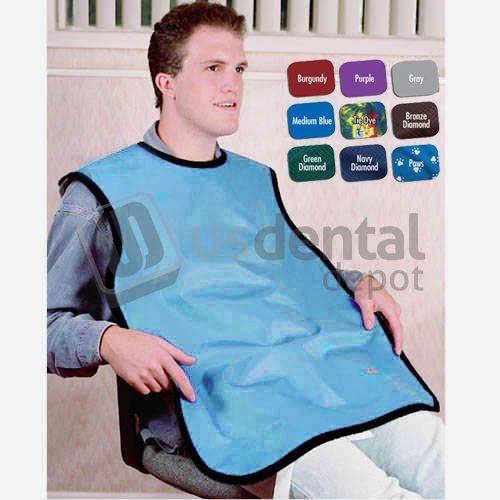 FLOW LEAD PROTECTIVE ADULT BIB APRON .3mm LEAD 24inx26in TYE DYE - #75050-30