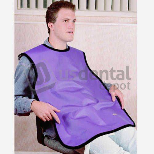 FLOW LEAD FREE PROTECTIVE BIB APRON WITHOUT COLLAR .25mm NO-LEAD 24inx26in PURPLE - #75050NL-12