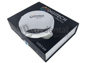 DIGITECH - ML ST Dental Zirconia Discs ML A2 super Translucent - ZZ 95mmX18mm - 1 Discs per box - for ZirkonZahn #ML ST A2 95 18MM