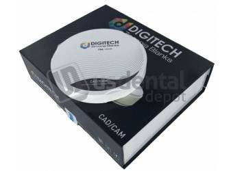 DIGITECH - ML ST Dental Zirconia Discs ML A2 Super Translucent - ZZ 95mmX14mm - 1 Discs per box - for ZirkonZahn #ML ST A2 95 14MM