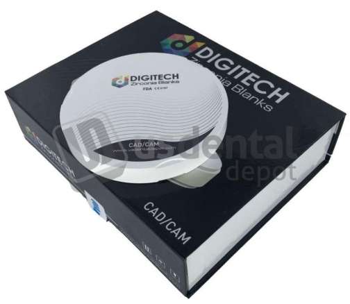 DIGITECH - Zirconia Discs ML C2 Super Translucent - ZZ 95mmX14mm - 1 Discs per box - for ZirkonZahn #ML ST C2 95 14MM