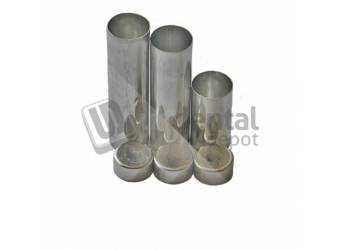 ECCO - Empty Aluminum Cartridge with Cap included x100 - Large size - 25.4mm/1in Diameter For Flexible Injection Machines