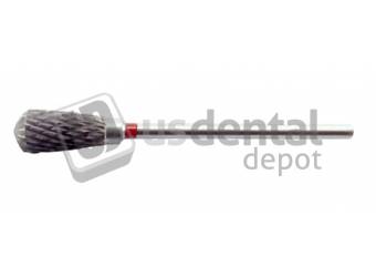 53-AF  Pear Diamond Cut Fine red HP 3/32 Shank #53-A -Laboratory Tungsten Carbide Burs #R239-60