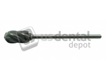 88-ASP  Flame Round Spiral Cut - HP 3/32 Shank #SEC0614 - Laboratory Tungsten Carbide Burs