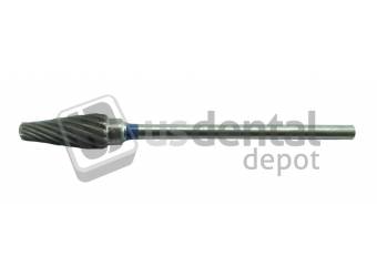 47-T  Small Cone - Diamond Cut Medium BLUE Tungsten Carbide Burs HP 3/32 Shank -#B194-50