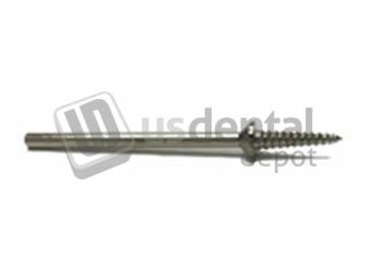 BESQUAL Spiral Corkscrew Mandrel for rubber points/clasps - Shank 3/32 - 2.35mm - Screw 1/16 - 8mm - 10pk - High speed reinforced