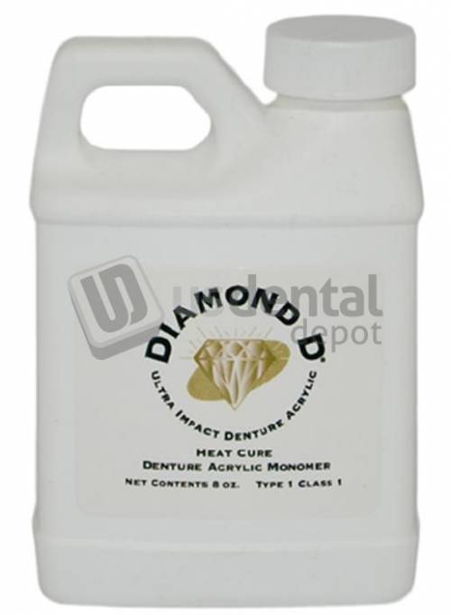 Diamond-D ULTRA  Impact Acrylic, 8 ounce Heat Cure Monomer - #1013014