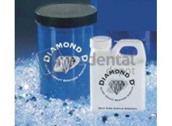 Diamond-D Ultra Impact Acrylic, Heat Cure, Original Shade (PINK),  1lb & 8oz Liquid monomer P&L  - #1013061