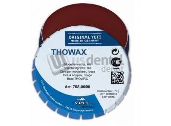 YETI Thowax Red Cervical Wax 70gr Smooth flowing wax #1860034 #Art 720-0000
