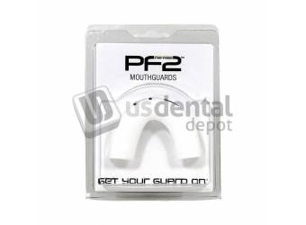 KEYSTONE PF2 Boil-and-Bite Mouthguard - WHITE, Designed for use with any sport - #9601301