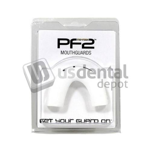 KEYSTONE PF2 Boil-and-Bite Mouthguard - WHITE, Designed for use with any sport - #9601301