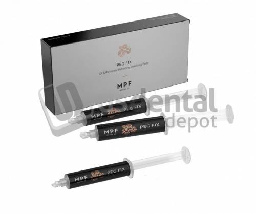 MPF BRUSH co - PEGFIX 3in 1 BOX KIT  Syringes Refractory stabilizing paste made from PCW fibers  #150-0003 - #1500003