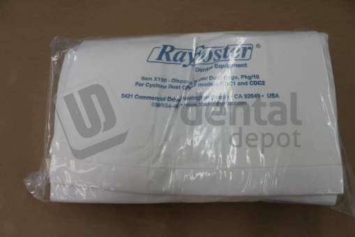 RAY FOSTER Part #X150 - Paper dust bags.pk  of 10. Disposable dust bags for the cyclone dust collector