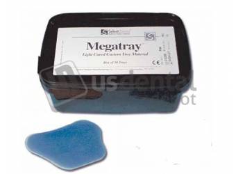 SELECT DENTAL -Megatray Light Curing ( LC )  Tray Material - BLUE - 2mm - 50pk -