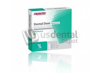thumbnail interactive-video image 1 of Crosstex Dental Dam - Latex Heavy Gauge 6x6 Inch Sheets, Unflavored & Powder-Free (Pack Of 36) 1 of 5