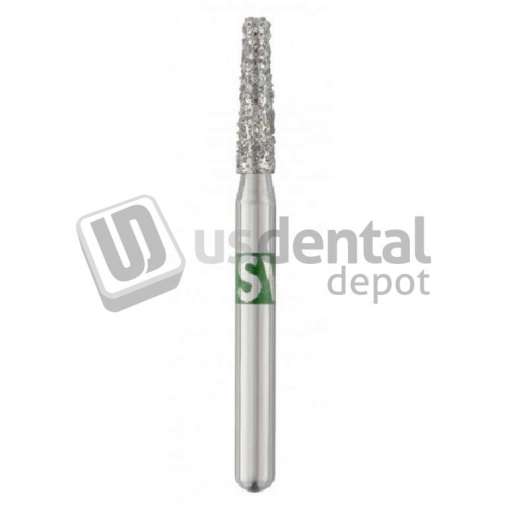 SS-WHITE - Piranha Diamonds FG #848.018 Coarse  Grit , Flat End Taper, Single Use Diamond - #848-018C