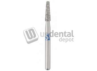 SS-WHITE - Piranha Diamonds FG #847.016 Medium  Grit , Flat-End Taper, Single Use Diamond - #847-016M