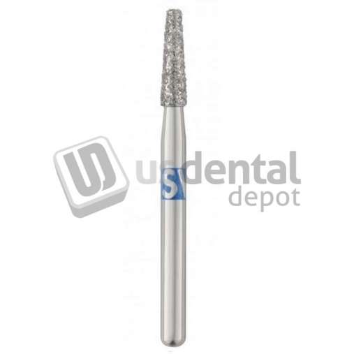 SS-WHITE - Piranha Diamonds FG #847.016 Medium  Grit , Flat-End Taper, Single Use Diamond - #847-016M