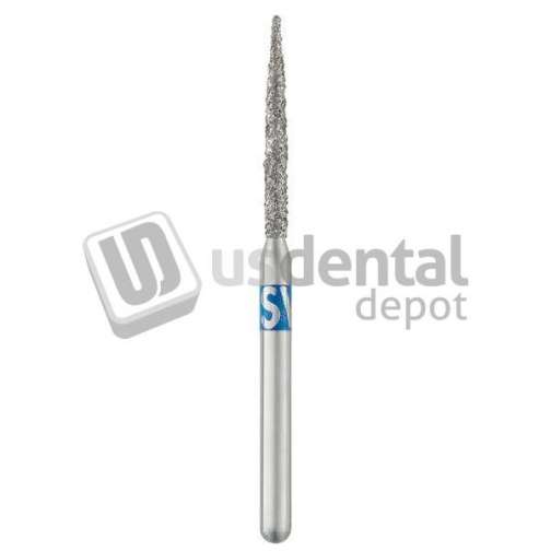 SS WHITE - Piranha Diamonds FG #860.016 Medium  Grit , Flame Shaped, Single Use Diamond Bur - #860-016M