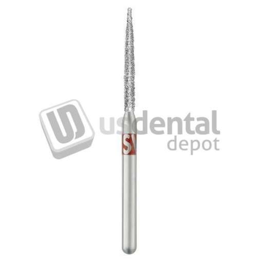 SS-WHITE - Piranha Diamonds FG #862.012 Fine  Grit , Flame Shaped, Single Use Diamond Bur - #862-012F