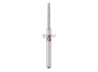 SS-WHITE - Piranha Diamond Round End Cylinder FG Fine Size #881-010F 1.0mm Diameter 25pk Single Patient Use