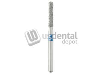 SS-WHITE - Piranha Diamonds FG #880.010 Medium  Grit , Round End Cylinder, Single Use - #880-010M