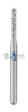 SS-WHITE - Piranha Diamond Round End Cylinder FG Medium Size #880-012M 1.2mm Diameter 25pk Single Patient Use