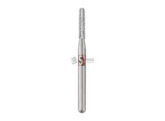 SS-WHITE - Piranha Diamond Round End Cylinder FG Fine Size #880-014F 1.4mm Diameter 25pk Single Patient Use