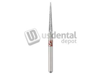 SS-WHITE - Piranha Diamonds FG #859.014 Fine  Grit , Needle Shaped, Single Use Diamond Bur - #859-014F