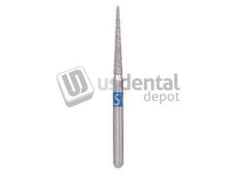 SS WHITE - Piranha Diamonds FG #859.014 Medium  Grit , Needle Shaped, Single Use Diamond - #859-014M