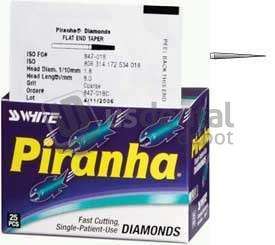 SS-WHITE - Piranha Diamonds FG #858.014 Very Fine  Grit , Needle Shaped, Single Use Diamond - #858-014VF