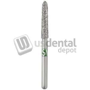 SS-WHITE - Piranha Diamonds FG #879K.014 Coarse  Grit , Curettage Single Use Diamond Bur - #879K-014C