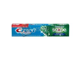P&G Crest Complete Toothpaste- WHITEning with Scope- .85 oz- 72/cs #3700040162