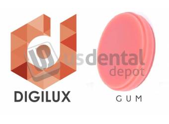 DIGILUX PMMA Disc 98.5mm ( 98mm ) x 25mm Color : GUM - LIGHT PINK Color #401074