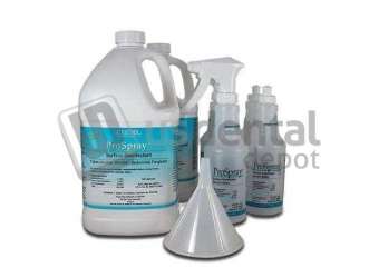 CERTOL ProSpray™ Ready-To-Use Disinfectant/ Cleaner Intro Kit Includes: (2) 1 Gallon Refills- (4) 16 oz Empty Bottles & (1) Funnel # CER PSCSYS