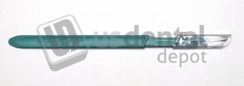 ASPEN Bard-Parker® Safety Protected Disposable Scalpel- size #11- Long Handle- Sterile- 100pk 10/bx x 10 bx/cs (Not Available for sale into Canada) #BEC 372711 (case)