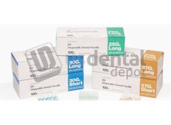 J MORITA Dental Needle- Plastic Hub- Sterile- Disposable- 25G- Long- 100pk (DROP SHIP ONLY) #20-25GL -JMU 20-25GL
