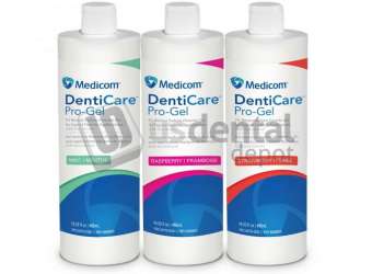 MEDICOM DentiCare™ Pro-Gel 2% Neutral Sodium Fluoride 480 ml Gel- Mint- 16 oz Bottle (Rx) (Not Available for sale into Canada) # MDC 10023-MUN