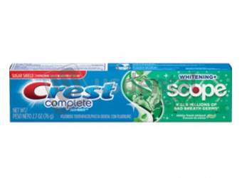 P&G Crest Complete Whitening + Scope Toothpaste- Minty Fresh- 2.7 oz- 24/cs #3700017281 -PGD 3700017281