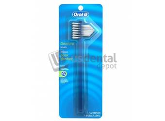 P&G Oral-B Denture Toothbrush- Hard Blister Card- 72 per case. (6pk per blister) #0041081001 -PGD 0041081001 (case)