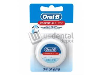 P&G Oral-B  Dental Floss- Essential Cavitiy Protection- UnflavoRED- 55yd- 24/case  #0041082576 -PGD 0041082576