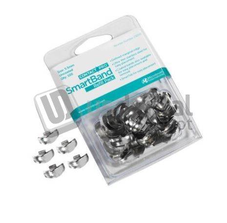 MICROBRUSH ContactPro® SmartBands Sectional Matrix Bands-7.5mm refill. Uncoated- Silver.25pk #291709 -MIC 291709