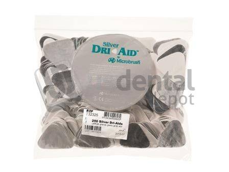 MICROBRUSH Dri-Aid™- Absorbent Wafers Small- Silver- 250pk #332125 -MIC 332125