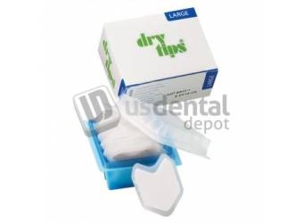 MICROBRUSH DryTips® Saliva Absorbent Tips- Large- WHITE- 50pk #291542 -MIC 291542