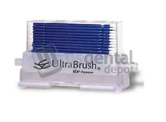 MICROBRUSH Ultrabrush® Bristle Brush Applicators 1.0 Dispenser Kit- Fine Size- BLUE- 1 Dispenser + 1 Refill Cartridge of 100 Applicators #U1D -MIC U1D