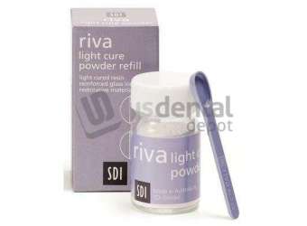 SDI Riva Light Cure Powder Refill 15g jar- Shade A2 Universal- 50/bx -- # 8700102 -SDI 8700102