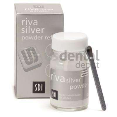 SDI Riva Silver Powder Refill- Contains: 32g Riva Silver Powder (btl)- 1 Plastic Scoop -- # 8670108 -SDI 8670108